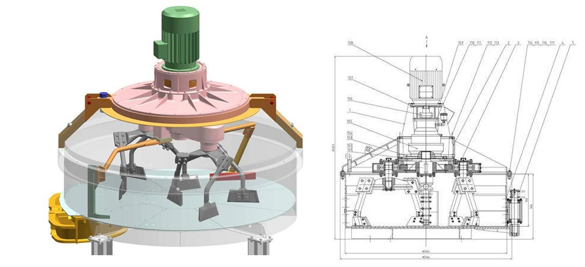 立軸行星式攪拌機(jī)360°無死角攪拌